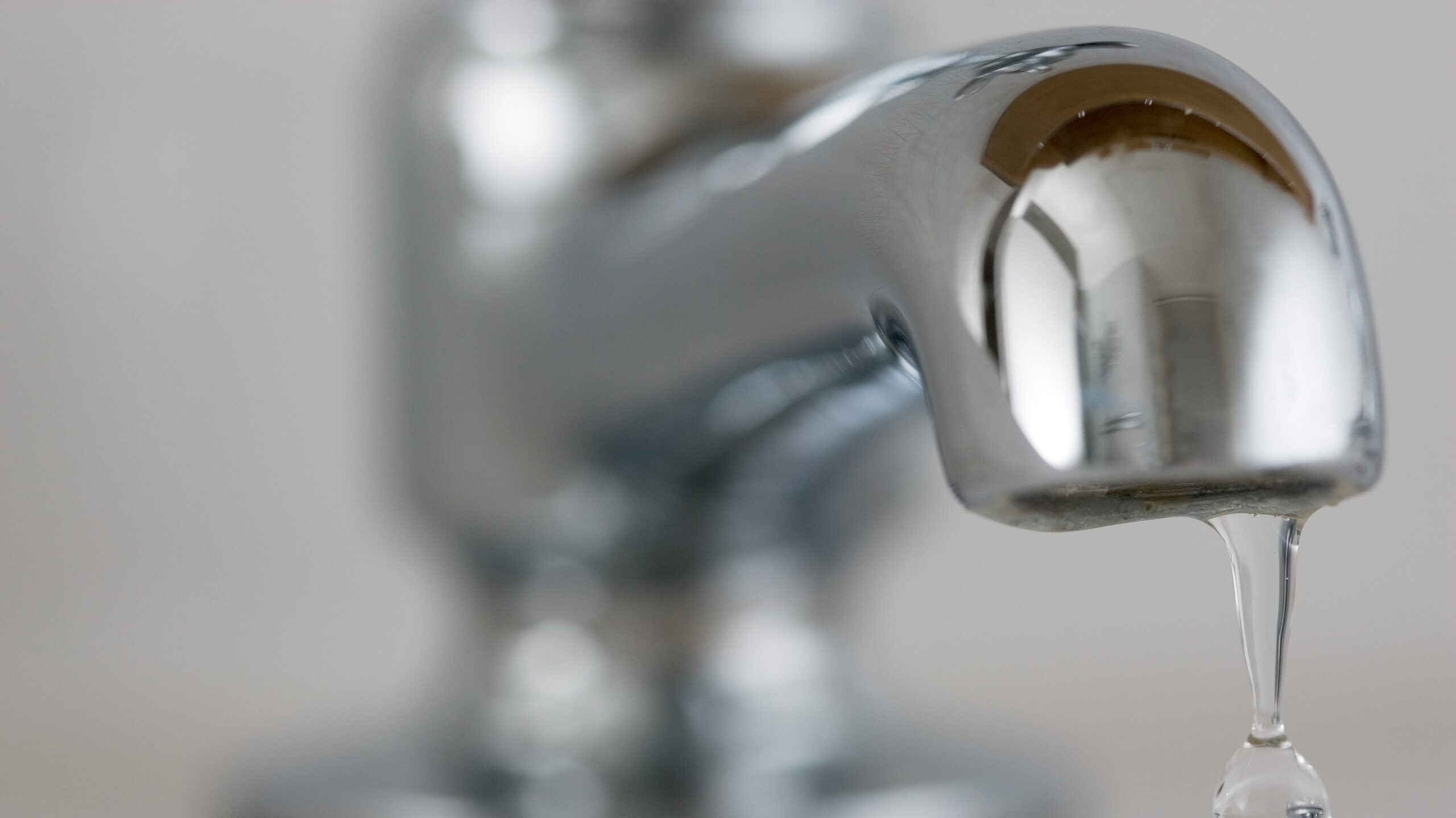 A dripping tap.